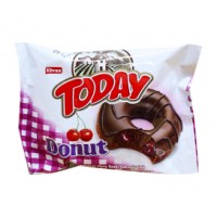 Пончик бісквітний вишневий Elvan TODAY DONUT CHERRY, 50 г