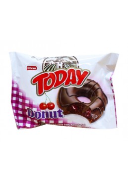 Пончик бісквітний вишневий Elvan TODAY DONUT CHERRY, 50 г