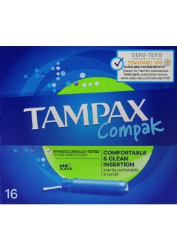 Тампоны Tampax Compak Super, 16 шт