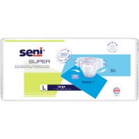 Підгузки для дорослих Seni Super Large L (100-150 см), 30 шт
