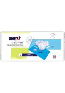 Подгузники для взрослых Seni Super Large L (100-150 см), 30 шт