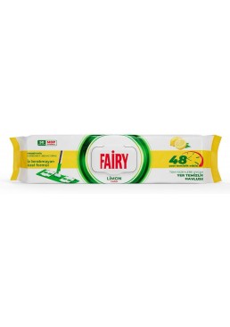 Салфетки влажные для уборки пола Fairy Лимон с ароматом лимона, 50 шт