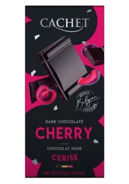 Черный шоколад Cachet 57% Chery, 100 г