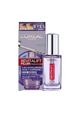 Сыворотка-филлер для кожи вокруг глаз L'Oreal Paris Revitalift с гиалуроновой кислотой и кофеином, 20 мл