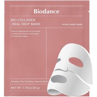 Гідрогелева нічна маска Biodance Bio Collagen Real Deep Mask для глибокого зволоження з колагеном, ніацинамідом, екстрактом кореня ірису, 34 г