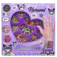 Набор для творчества Kuromi - Бусинки для браслета, в коробке, 25.5х25.5 см
