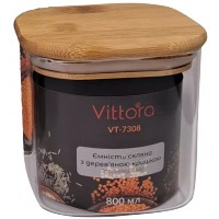 Ємність Vittora Банка для сипучих скляна VT-7308, 800 мл