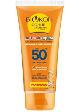 Крем Біокон дитячий для безпечного засмагання SPF 50, 90 мл