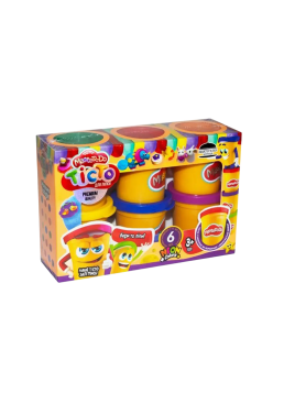 Набор креативного творчества Danko Toys Тесто для лепки Master Do, 6 банок х 50 г