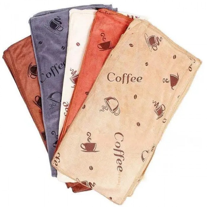  Полотенце кухонное Coffee микрофибра, 25х50 - 