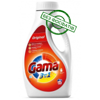 Гель для стирки Gama Original для белого и цветного белья, 990 мл (22 стирки)