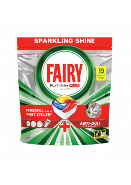 Капсулы для посудомоечной машины Fairy Platinum Plus Лимон,  19 шт