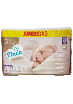 Підгузки дитячі Дада DADA Extra Care 3 Midi (4-9 кг) Jumbo Box, 106 шт