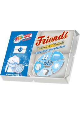 Мыло хозяйственное Friends с отбеливающим эффектом, 460г (4х115 г)