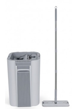 Набір для миття підлоги FLAT MOP (швабра, відро та 2 насадки)