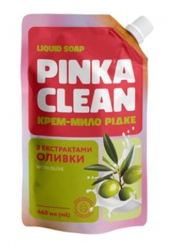 Рідке крем-мило Pinka Clean з екстрактом оливи, 460 мл