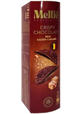 Чипсы Meltie из молочного шоколада и солёной карамелью, 125 г