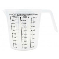 Прозрачный мерный стакан, 1 л