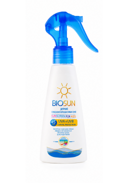 Детский солнцезащитный лосьон-спрей Bioton BioSun SPF45, 150 мл