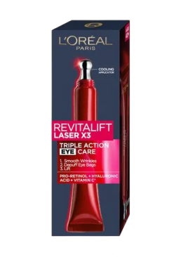 Крем L'Oreal Paris Revitalift Лазер Х3 Регенерирующий глубокий уход для кожи вокруг глаз, 15 мл