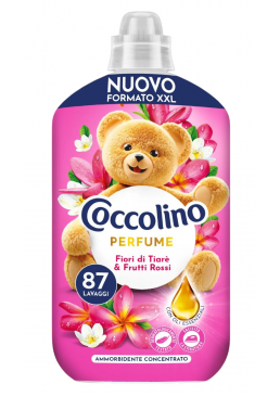 Кондиціонер для білизни Coccolino Perfume Fiori di Tiarè & Frutti Rossi квіти тіаре та червоні ягоди, 1.827 л (87 прань)