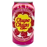 Напиток безалкогольный сильногазированный Chupa Chups Raspberry & Cream малина и крем, 350 мл
