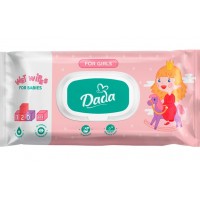 Детские влажные салфетки для девочек Dada, 120 шт