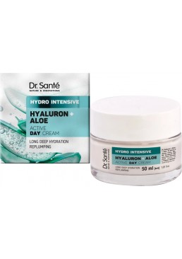 Активный дневной крем Dr.Sante Hydro Intensive Гиалурон + Алоэ, 50 мл