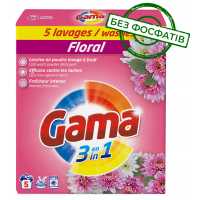 Порошок для стирки Gama Floral 3в1 с цветочным ароматом, 275 г (5 стирок)