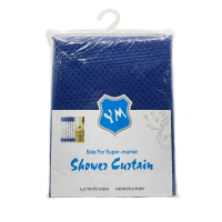 Шторка для ванної кімнати, 180х 180 см (синя)