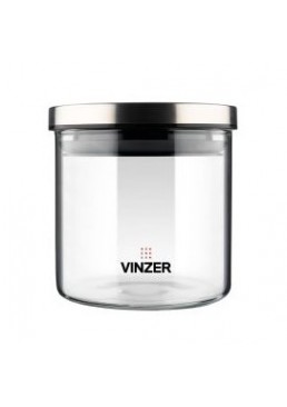 Ємність скляна VINZER 50733 для зберігання продуктів, 0.5 л