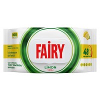 Вологі серветки для прибирання Fairy Lemon, 100 шт