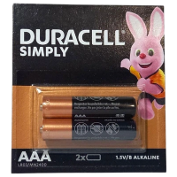 Мини пальчиковые батарейки Duracell LR03 ААА, 2 шт 