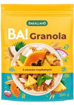 Гранола Bakalland Granola з тропічними фруктами, 300 г