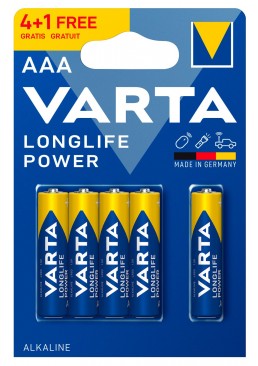 Батарейки VARTA Longlife power AAA BLI, 5 штук