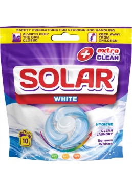 Капсулы для стирки Solar White для белых вещей, 10 шт
