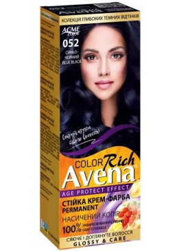 Крем-краска Acme Avena Gloss Color №052 Сине-черны, 133 мл