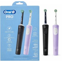 Набор электрических зубных щеток Oral-B Braun Vitality Pro D103, 2 шт (черная + лавандовая)
