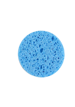 Спонж для умывания целлюлоза м.1-12 (голубой), 7.5 см