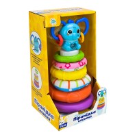 Музикальная игрушка Солнечный зайчик "Пирамидка слонёнок" PL-724-85