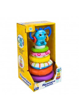 Музикальная игрушка Солнечный зайчик "Пирамидка слонёнок" PL-724-85