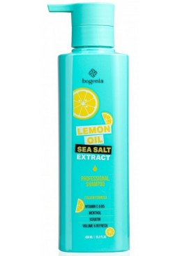 Шампунь для волосся Lemon Oil & Sea Salt Shampoo Bogenia BG440 №001, 450 мл