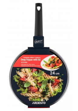 Сковорода ARDESTO Gemini Gourmet Viareggio з кришкою AR1924GDL, 24 см