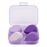 Набір бьюті-блендерів для макіяжу, 4 шт (лавандовий)