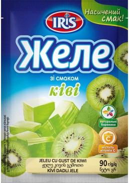 Желе ТМ IRIS со вкусом Киви, 90 г