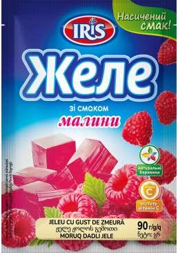 Желе ТМ IRIS со вкусом Малины, 90 г