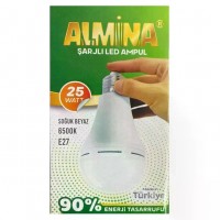 Акумуляторна LED лампа ALMINA DL-025 E27 25W