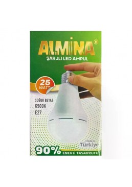 Акумуляторная LED лампа ALMINA DL-025 E27 25W