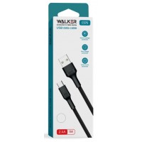 Кабель USB WALKER C575 Lightning black, 1 м