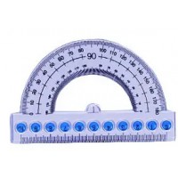 Транспортир пластиковый "Super value", 10 см